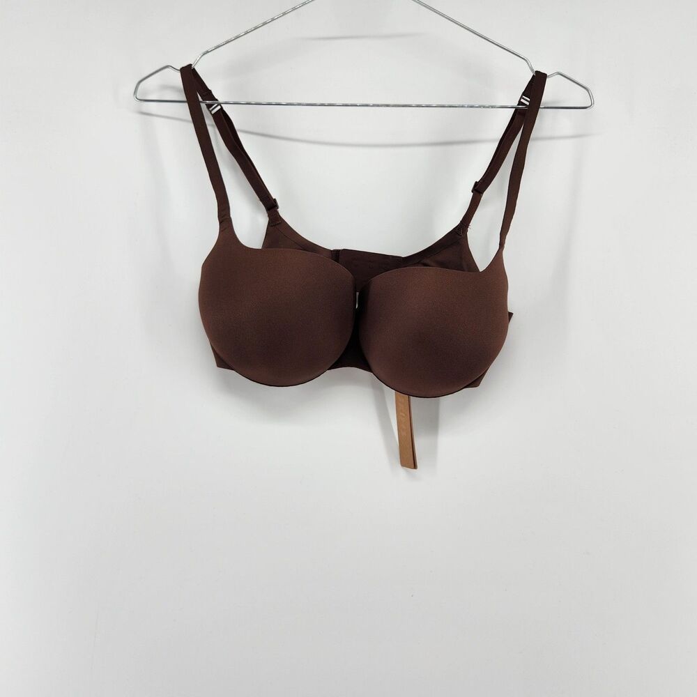 Skims 32D Cocoa Brown Ultimate Push Up Plunge Bra BA-PLG-9214 NWT